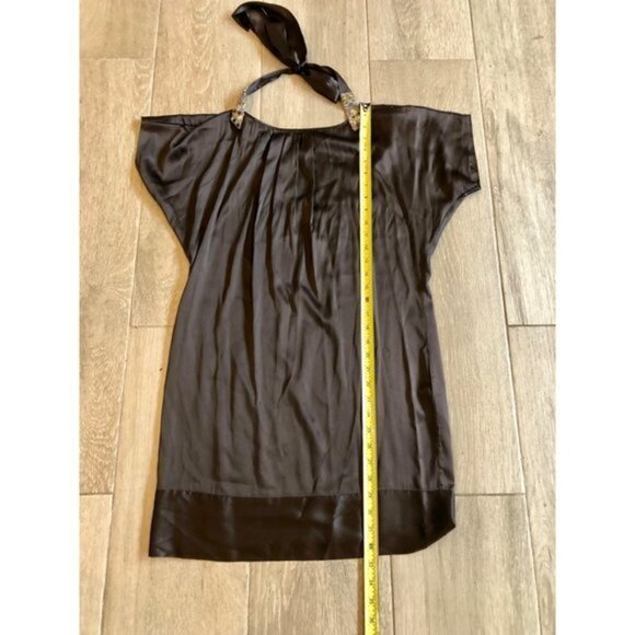 BCBG MAXARIA brown silk mini dress size 4 - Picture 4 of 8
